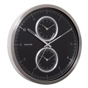 NÁSTĚNNÉ A STOLNÍ HODINY Designové nástěnné hodiny KA5508BK Karlssson 50cm