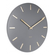 Nástěnné hodiny Designové nástěnné hodiny 5716GY Karlsson 45cm