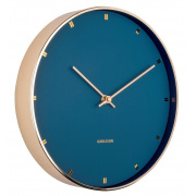 NÁSTĚNNÉ A STOLNÍ HODINY Designové nástěnné hodiny 5776BL Karlsson 27cm