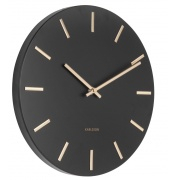 Designové nástěnné hodiny 5821BK black Karlsson 30cm