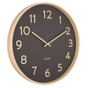 Nástěnné hodiny Designové nástěnné hodiny 5852BK Karlsson 40cm