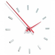 Nalepovací hodiny Designové nástěnné hodiny Nomon TACON 12L red 100cm