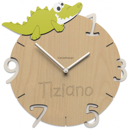 Dětské hodiny CalleaDesign krokodýl 36cm (možnost vlastního jména)
Kliknutím zobrazíte detail obrázku.