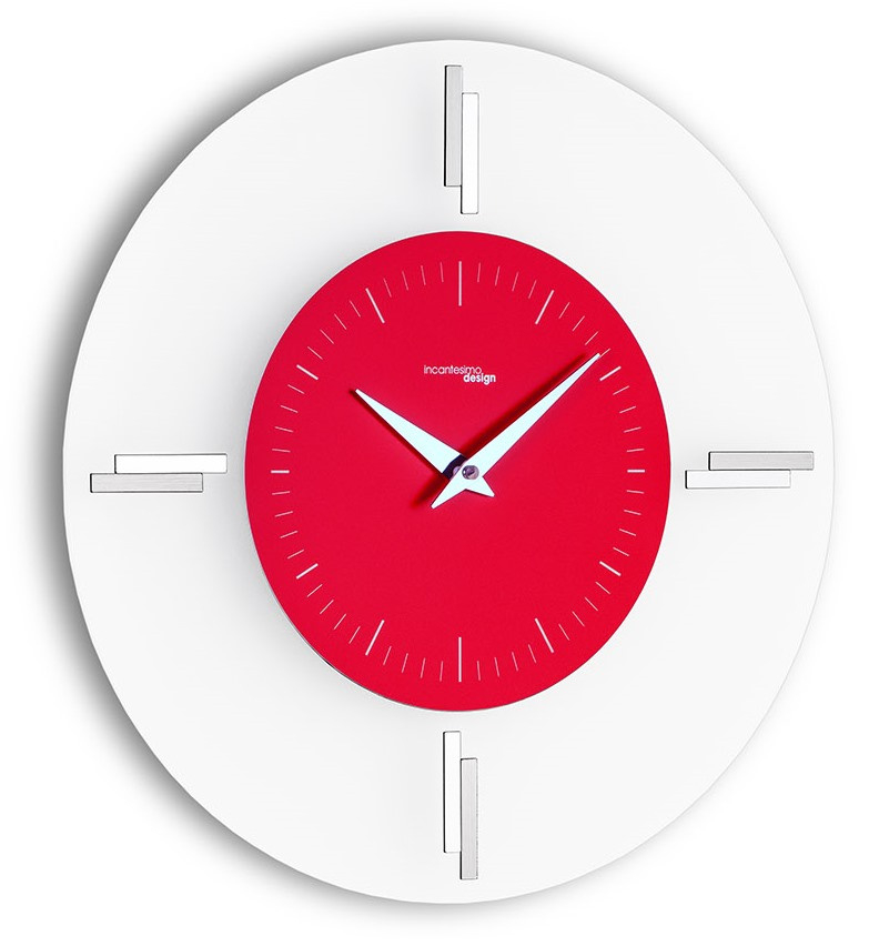 Designové nástěnné hodiny I060MR red IncantesimoDesign 35cm