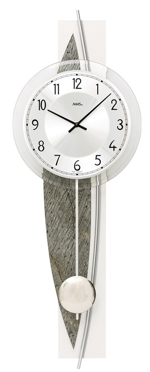 Designové nástěnné kyvadlové hodiny 7456 AMS 67cm - záruka 3 roky + doprava ZDARMA!
