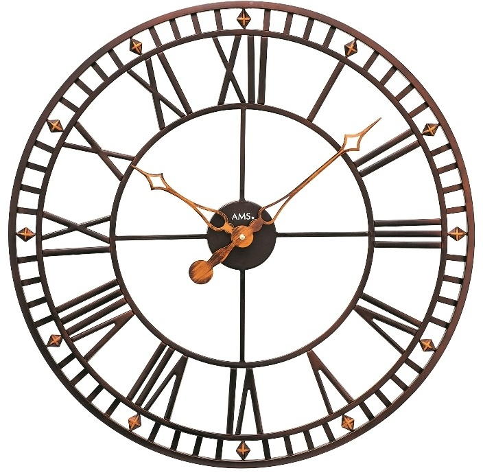 Designové nástěnné hodiny 9537 AMS 60cm - záruka 3 roky + doprava ZDARMA!