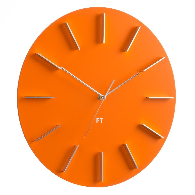 Designové nástěnné hodiny Future Time FT2010OR Round orange 40cm - doprava ZDARMA!