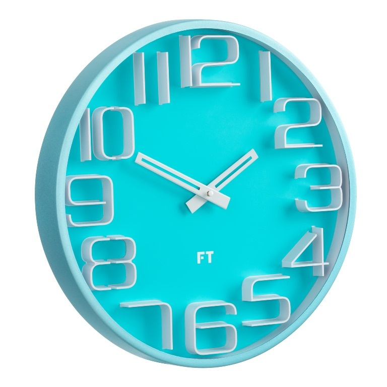 Designové nástěnné hodiny Future Time FT8010BL Numbers 30cm - doprava ZDARMA!