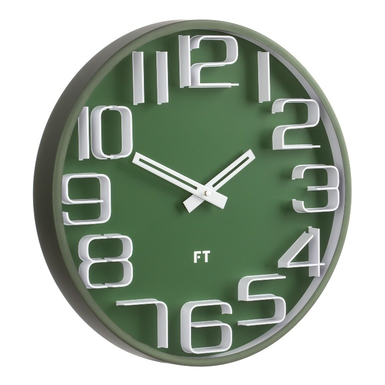 Designové nástěnné hodiny Future Time FT8010GR Numbers 30cm - doprava ZDARMA!