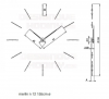 Designové nástěnné hodiny Nomon Merlin Walnut 155cm (obrázek 5)
