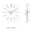 Designové nástěnné hodiny Nomon Merlin Walnut Gold 125cm (obrázek 1)