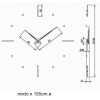 Designové nástěnné hodiny Nomon Mixto NG 155cm (obrázek 1)