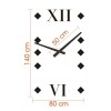 Designové nástěnné hodiny 1577 Calleadesign 140cm (2 barvy) (obrázek 2)