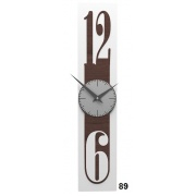 Designové hodiny 10-026 natur CalleaDesign Thin 58cm (více dekorů dýhy)