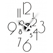 NÁSTĚNNÉ A STOLNÍ HODINY Designové nástěnné nalepovací hodiny I211NL black IncantesimoDesign 85cm