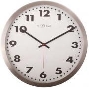Nástěnné hodiny Designové nástěnné hodiny 2521 Nextime Arabic white 34cm