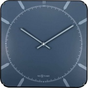 Nástěnné hodiny Designové nástěnné hodiny 3172 Nextime Michael Dome Blue 35cm