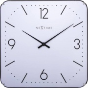 Nástěnné hodiny Designové nástěnné hodiny 3174 Nextime Square Dome 35cm