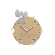 Dětské hodiny Dětské hodiny CalleaDesign slon 36cm (možnost vlastního jména)