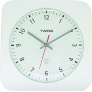 Nástěnné hodiny Twins 5078 white 30cm