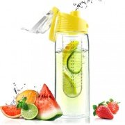 ASOBU   Fresh&Eco ASOBU designová fresh láhev s infuserem Flavour It žlutá 600ml