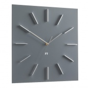 Nástěnné hodiny Designové nástěnné hodiny Future Time FT1010GY Square grey 40cm