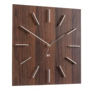Nástěnné hodiny Designové nástěnné hodiny Future Time FT1010WE Square dark natural brown 40cm