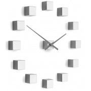 Nalepovací hodiny Designové nástěnné nalepovací hodiny Future Time FT3000SI Cubic silver