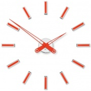 Nástěnné hodiny Designové nalepovací hodiny Future Time FT9600RD Modular red 60cm