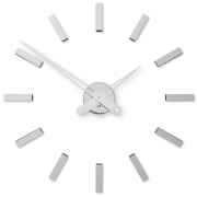 Nalepovací hodiny Designové nalepovací hodiny Future Time FT9600SI Modular chrome 60cm