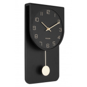 Kyvadlové hodiny Designové kyvadlové nástěnné hodiny 5779BK Karlsson 39cm