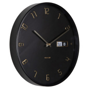 Nástěnné hodiny Designové nástěnné hodiny 5953BK Karlsson 30cm