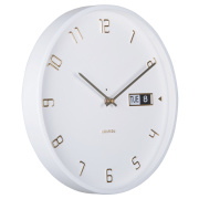 Nástěnné hodiny Designové nástěnné hodiny 5953WH Karlsson 30cm