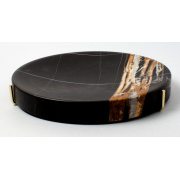 DOMÁCNOST Luxusní mramorový odkládací podnos Pau Marble ST Sahara Noir 27cm