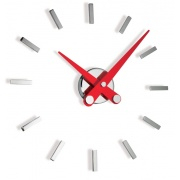 Nalepovací hodiny Designové nástěnné hodiny Nomon Puntos Suspensivos 12i red 50cm
