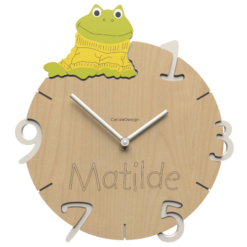 Dětské hodiny CalleaDesign žabka 36cm (možnost vlastního jména)
Kliknutím zobrazíte detail obrázku.