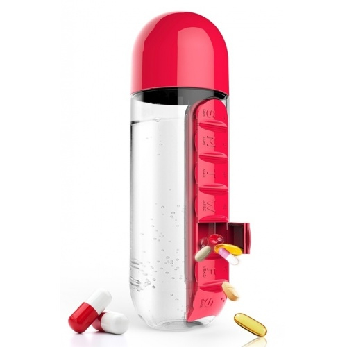 ASOBU multifunkční týdenní dávkovací láhev Pill Organizer červená 600ml
Kliknutím zobrazíte detail obrázku.