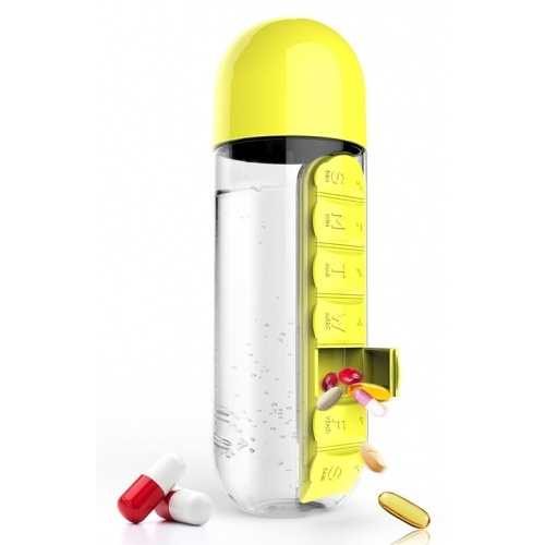 ASOBU multifunkční týdenní dávkovací láhev Pill Organizer žlutá 600ml
Kliknutím zobrazíte detail obrázku.