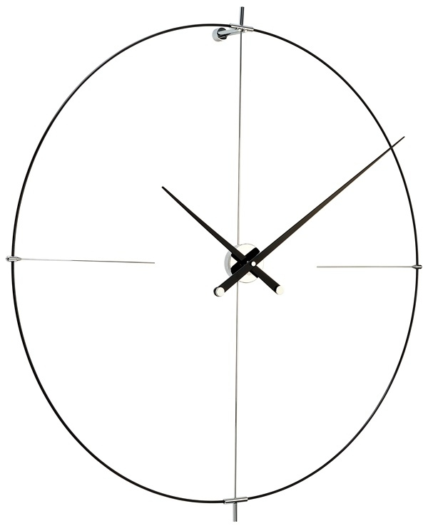 Fotografie Designové nástěnné hodiny Nomon Bilbao L black 110cm