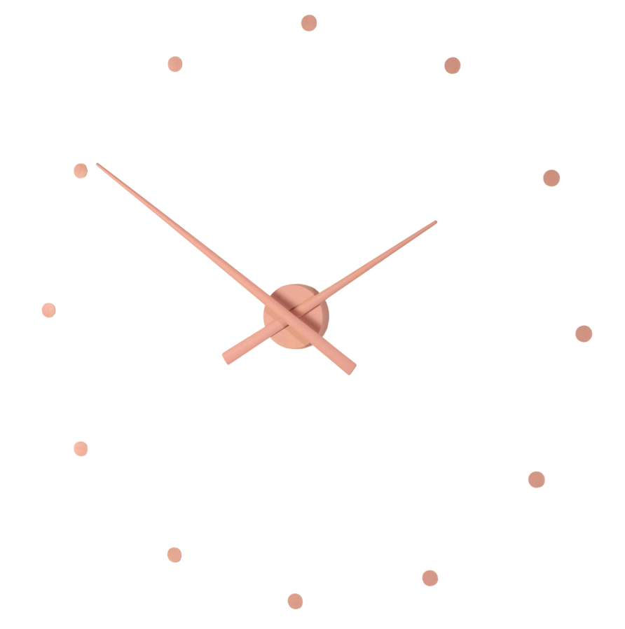 Fotografie Designové nástěnné hodiny NOMON OJ růžové 50cm