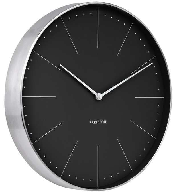 Fotografie Designové nástěnné hodiny 5681BK Karlsson 38cm