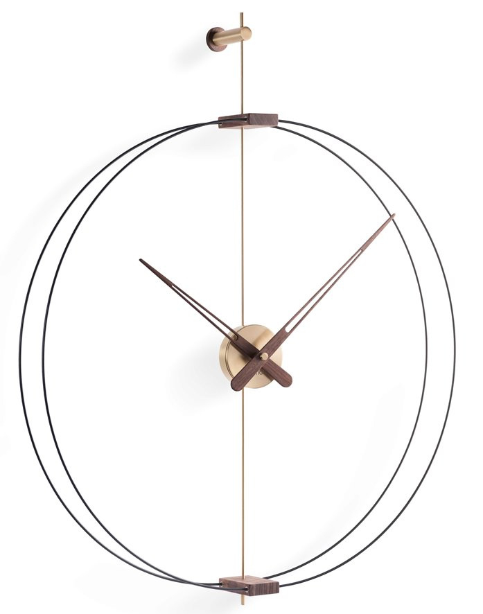 Designové nástěnné hodiny Nomon Barcelona Gold Small 76cm