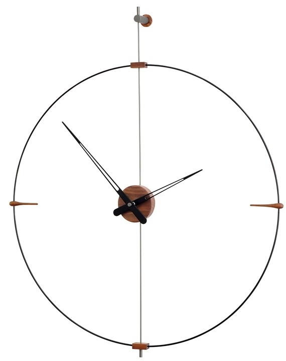 Fotografie Designové nástěnné hodiny Nomon Bilbao Graphite Small 92cm